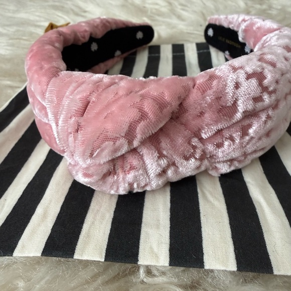 NWOT - Lele Sadoughi Burnout Velvet Knotted Headband - Picture 5 of 5